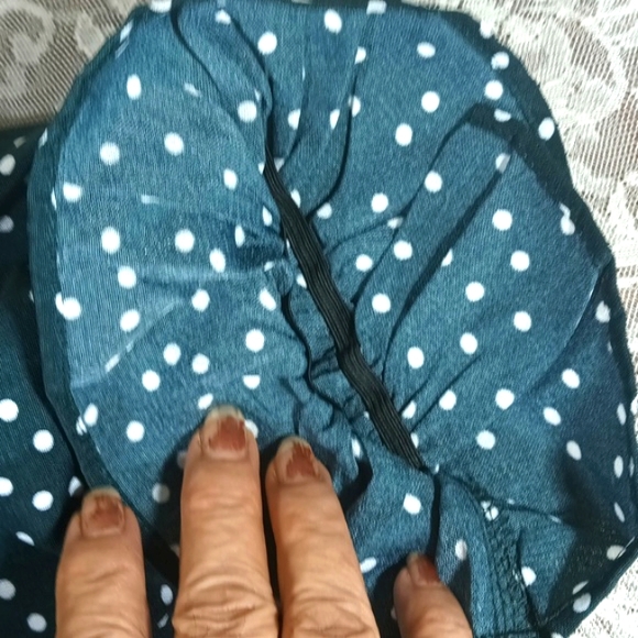 NWT Boohoo Plus Polka Dot Bardot Ruffle Playsuit Green& White Size 20 - Picture 12 of 16